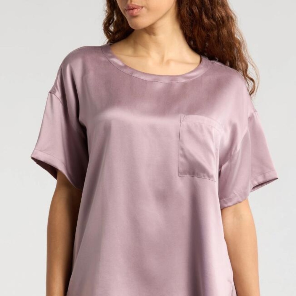 Lunya Washable Silk Tee Short Set XL